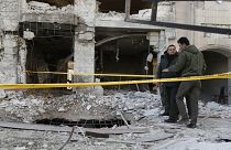 Последствия ночного удара израильских ракет по Дамаску (19 февраля 2023 г.)