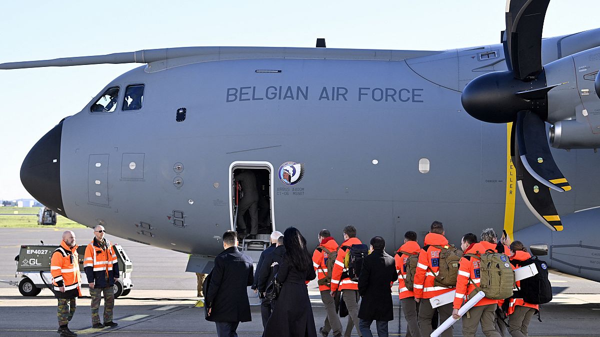 Бельгийский полевой госпиталь был доставлен в провинцию Хатаи военным бортом.