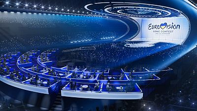 The stage for Liverpool Eurovision 2023