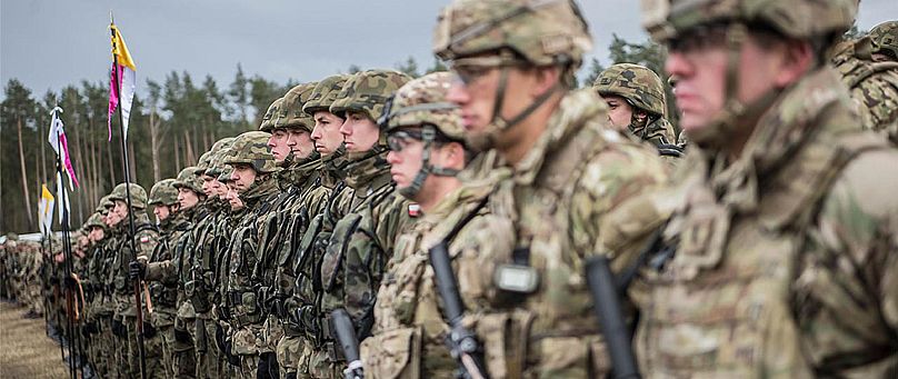 Lengyel és amerikai katonák közös gyakorlata