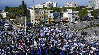 Haifa városában is tüntettek a kormány igazságügyi tervei ellen