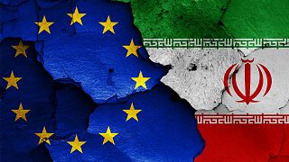 پرچم‌های ایران و اتحادیه اروپا