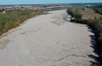 عکس آرشیوی از خشک شدن رودخانه پو در ایتالیا (تابستان ۲۰۲۲)