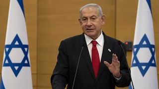 رئيس الوزراء الإسرائيلي بنيامين نتنياهو في جلسة للكنيست الإسرائيلي في القدس.
