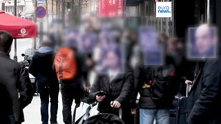 Reconocimiento facial en las calles de París, Francia