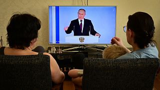 Wladimir Putins Rede an die Nation wurde Live im TV übertragen
