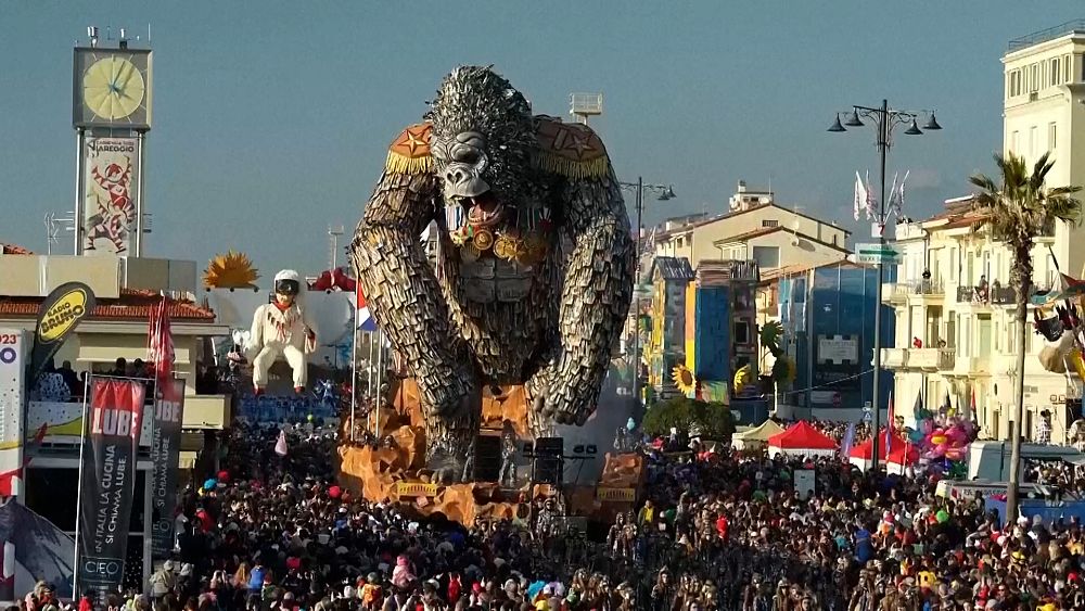 Watch this: Italy's Viareggio Carnival marks its 150th anniversary