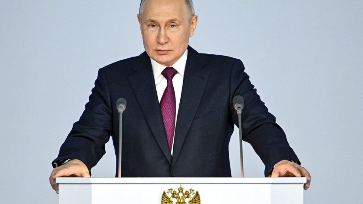 Vladimir Poutine a prononcé son discours annuel sur l'état de la nation à Moscou (21/02/2023)