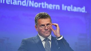 European Commissioner for Inter-institutional Relations and Foresight Maros Sefcovic at EU headquarters in Brussels, June 15, 2022. 