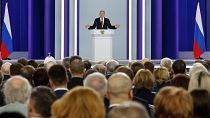الرئيس الروسي فلاديمير بوتين يلقي خطاباً عن حال الأمة، 21 فبراير 2023