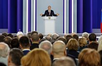 الرئيس الروسي فلاديمير بوتين يلقي خطاباً عن حال الأمة، 21 فبراير 2023
