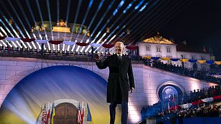US-Präsident Biden ist in Polen wie ein Rockstar empfangen worden