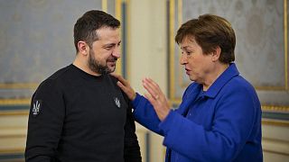 Владимир Зеленский и Кристалина Георгиева в Киеве