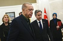 Erdogan elnök Antony Blinken amerikai külügyminiszterrel
