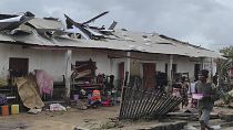 من الأضرار التي خلفها الإعصار فريدي في مدغشقر 