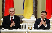  Cumhurbaşkanı Recep Tayyip Erdoğan ve Ukrayna Devlet Başkanı Vladimir Zelenskiy (arşiv)