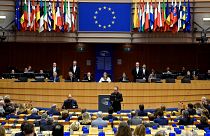 جلسة سابقة للبرلمان الأوروبي في بروكسل، 26 يناير 2023.