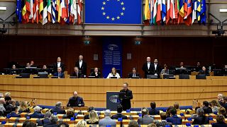 جلسة سابقة للبرلمان الأوروبي في بروكسل، 26 يناير 2023.