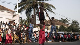 Carnival returns to the streets of Bissau after a two-year absence