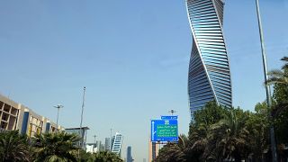 صورة تم التقاطها في 9 سبتمبر 2022 ، تُظهر منظراً عاماً لشارع الملك فهد وسط العاصمة السعودية الرياض.