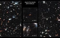 a James Webb űrtávcső felvételei ősi galaxisokról
