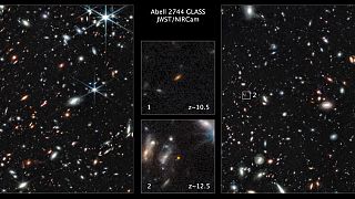 a James Webb űrtávcső felvételei ősi galaxisokról
