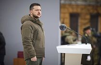 Volodymyr Zelensky à Kyiv (24/02/23)