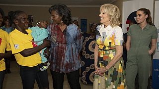 US First Lady visits non-profit at work in Namibia