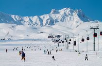 Türkiye’s Erciyes ski resort features 112 km of slopes and is located on one of the highest peaks in Anatolia.