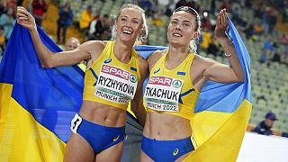 Anna Ryzhykova e Viktoriya Tkachuk: bronzo e argento nei 400 ostacoli agli Europei di Monaco di Baviera. (19.8.2022)