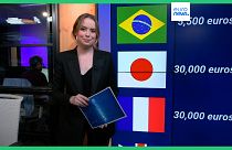 Sophia Khatsenkova, journaliste sur le plateau d'Euronews, 