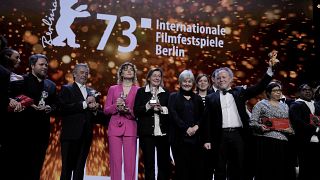 Cérémonie de remise des prix de la 73e édition du festival international de film de Berlin.