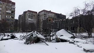 В Угледаре не осталось ни одного уцелевшего здания, Донецкая область, 25 февраля 2023 г.