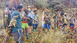 A West Papua Liberation Army által publikált felvétel, Papua, INDONESIA, 2023. február 14.