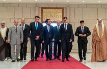 الرئيس السوري بشار الأسد يستقبل وفدا يمثل رؤساء برلمانات دول عربية