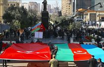 مراسم بزرگداشت قربانیان کشتار خوجالی در باکو