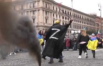 Aufführung im Rahmen einer Kundgebung in Rom