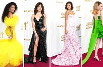 The SAG awards' red carpet was chock full of stars showing off their stunning fashion.