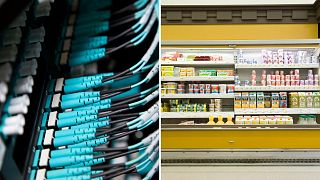 Data centres and supermarket refrigerators are major sources of excess heat. 