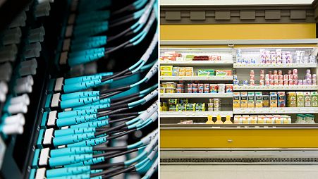 Data centres and supermarket refrigerators are major sources of excess heat. 