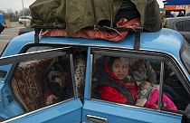 Ουκρανοί πρόσφυγες από τη Μαριούπολη (φωτογραφία αρχείου)