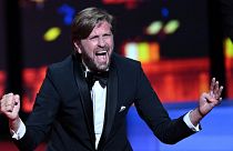 Ruben Östlund celebrates winning second Palme d'Or at Cannes Film Festival 2022