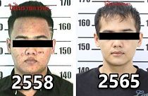 تصاویر قاچاقچی تایلندی در بازداشت پلیس
