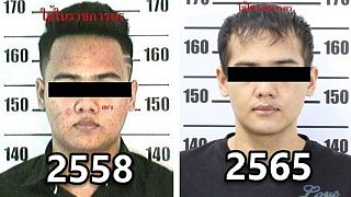 تصاویر قاچاقچی تایلندی در بازداشت پلیس