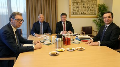 Los líderes de Serbia y Kosovo. Aleksandar Vucic y Albin Kurti firmarán un acuerdo bilateral