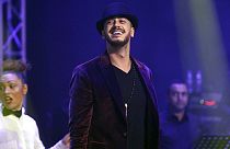 المغني المغربي سعد لمجرد في حفل موسيقي في الدار البيضاء، المغرب، 15 يناير 2016.