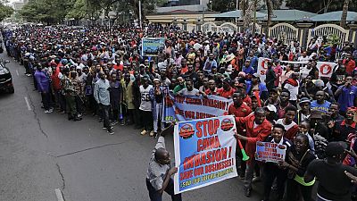 Kenyan traders protest against Chinese competitors