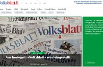 Η ανακοίνωση στο σάιτ της εφημερίδας Volksblatt