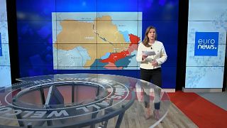 Sasha Vakulina presenta los mapas de la Guerra en Ucrania. 