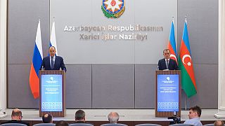 مؤتمر صحافي مشترك بين وزير الخارجية الروسي ونظيره الأذربيجاني